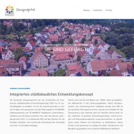 Screenshot der Beteiligungswebseite zum Projekt "ISEK" in Georgensgmünd